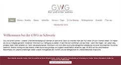 Desktop Screenshot of gwg-schwerte.de